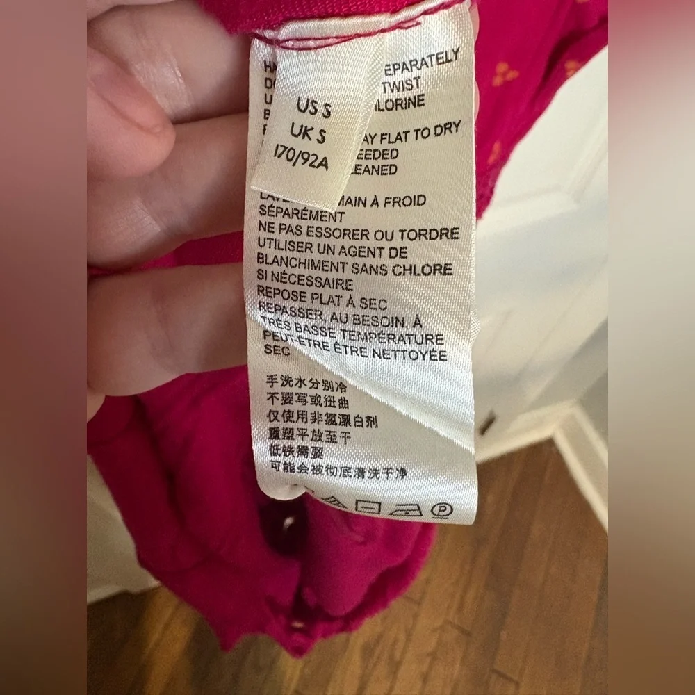 Free People Morning Sun Romper | Magenta with Orange Floral Print | Women’s S - Picture 13 of 15